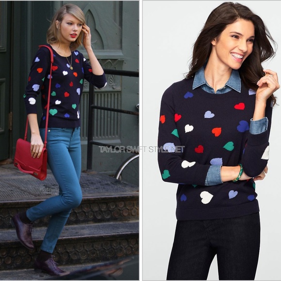 Talbots Sweaters - Talbots Heart Intarsia Sweater ASO Taylor Swift